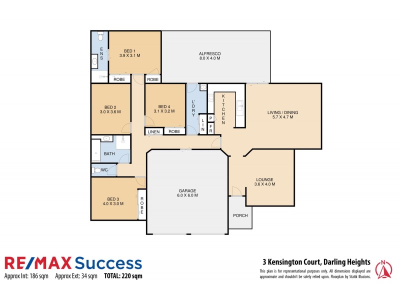 3 Kensington Court, Darling Heights QLD 4350 Floorplan