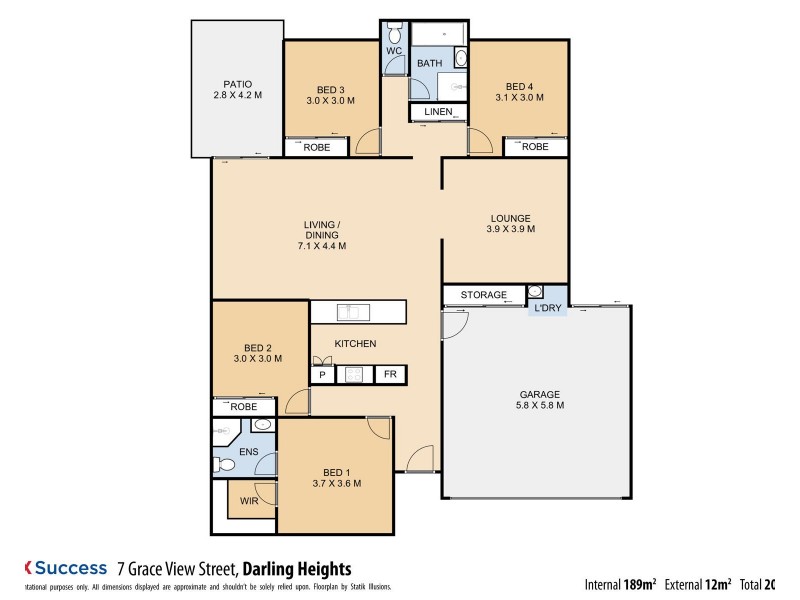 7 Grace View Street, Darling Heights QLD 4350 Floorplan
