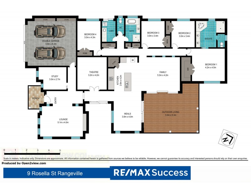9 Rosella Street, Rangeville QLD 4350 Floorplan