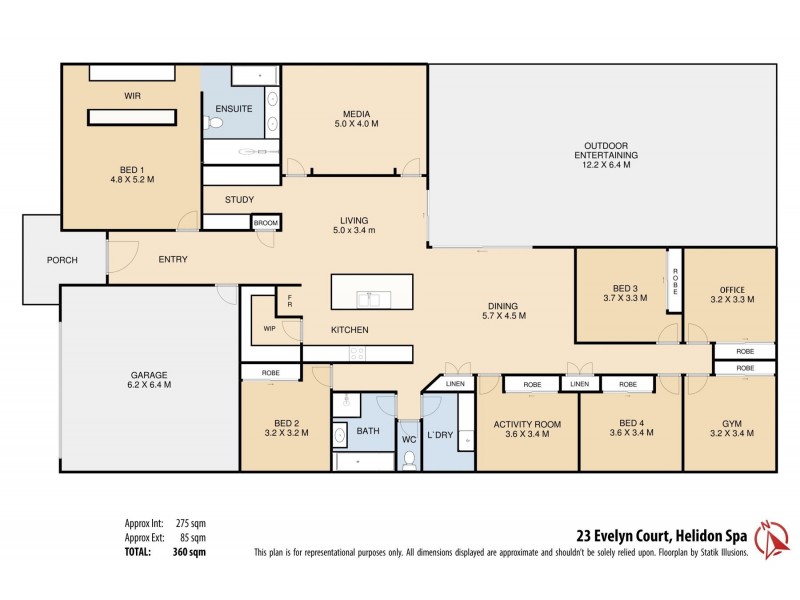 23 Evelyn Court, Helidon Spa QLD 4344 Floorplan