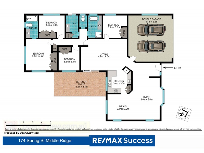 174 Spring Street, Middle Ridge QLD 4350 Floorplan