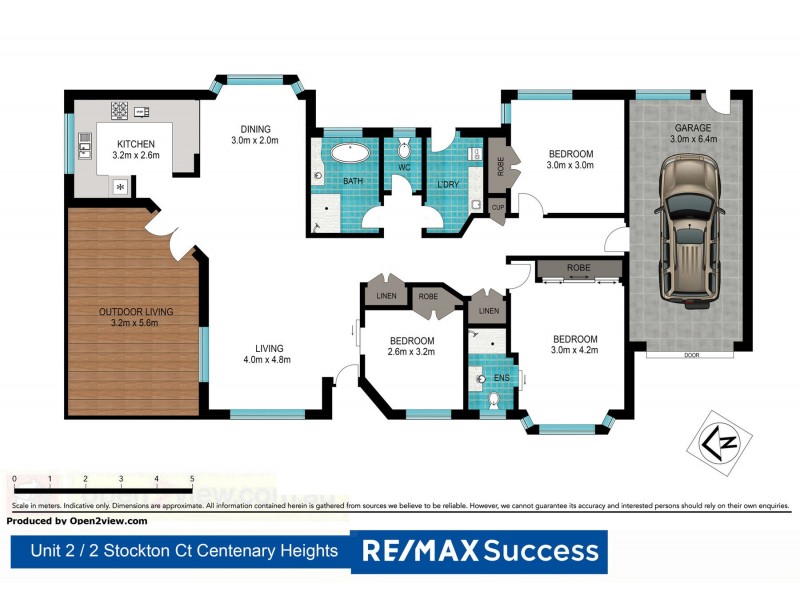 2/2 Stockton Court, Centenary Heights QLD 4350 Floorplan