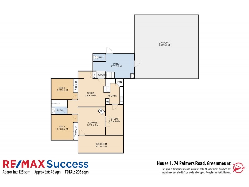 74 Palmer Road, Greenmount East QLD 4359 Floorplan