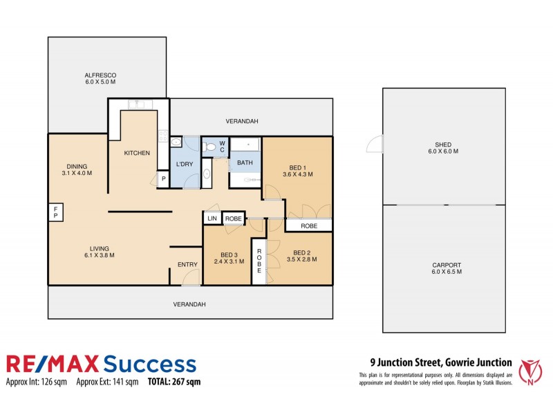 9 Junction Street, Gowrie Junction QLD 4352 Floorplan