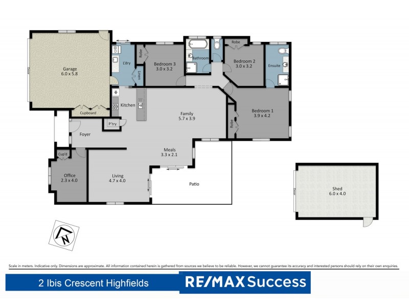 2 Ibis Crescent, Highfields QLD 4352 Floorplan