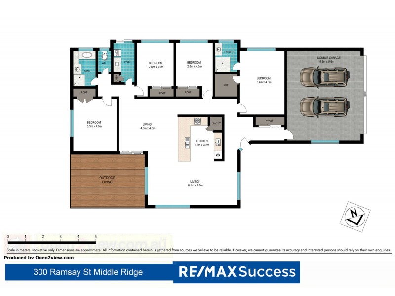 300 Ramsay Street, Middle Ridge QLD 4350 Floorplan