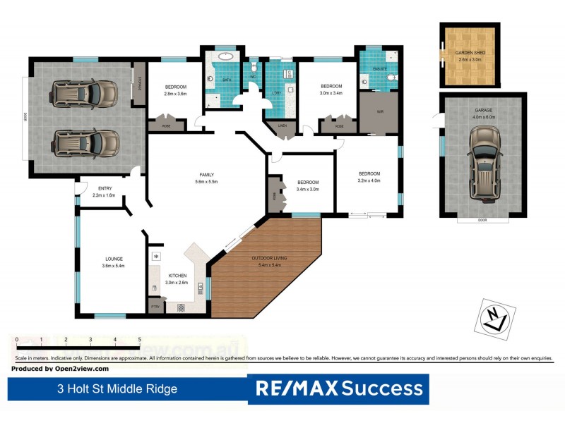 3 Holt Street, Middle Ridge QLD 4350 Floorplan