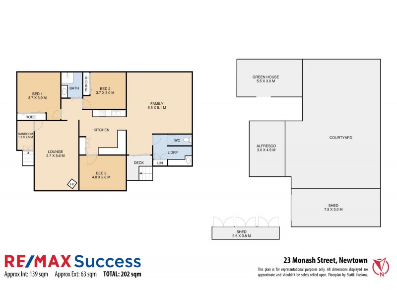 23 Monash Street, Newtown QLD 4350 Floorplan
