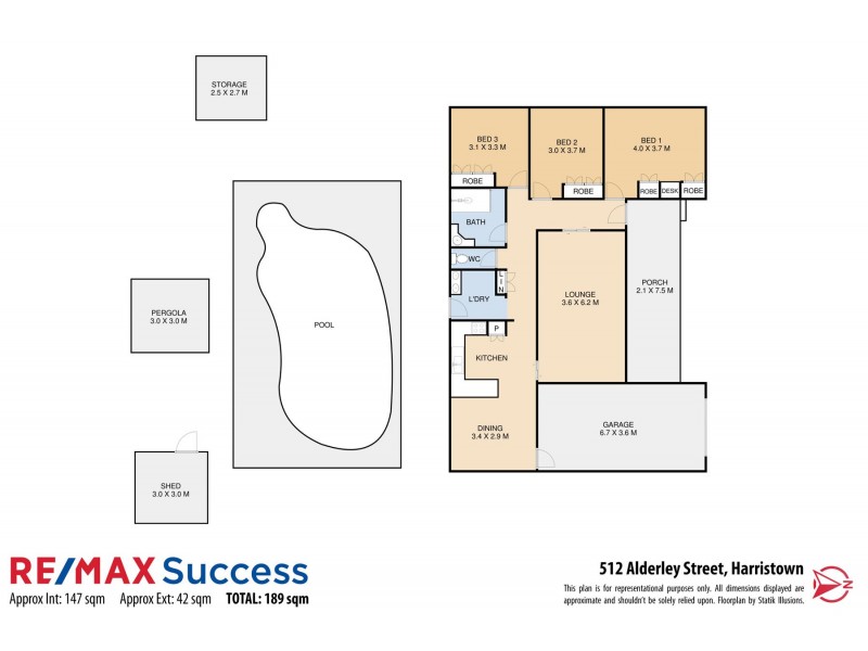 512 Alderley Street, Harristown QLD 4350 Floorplan