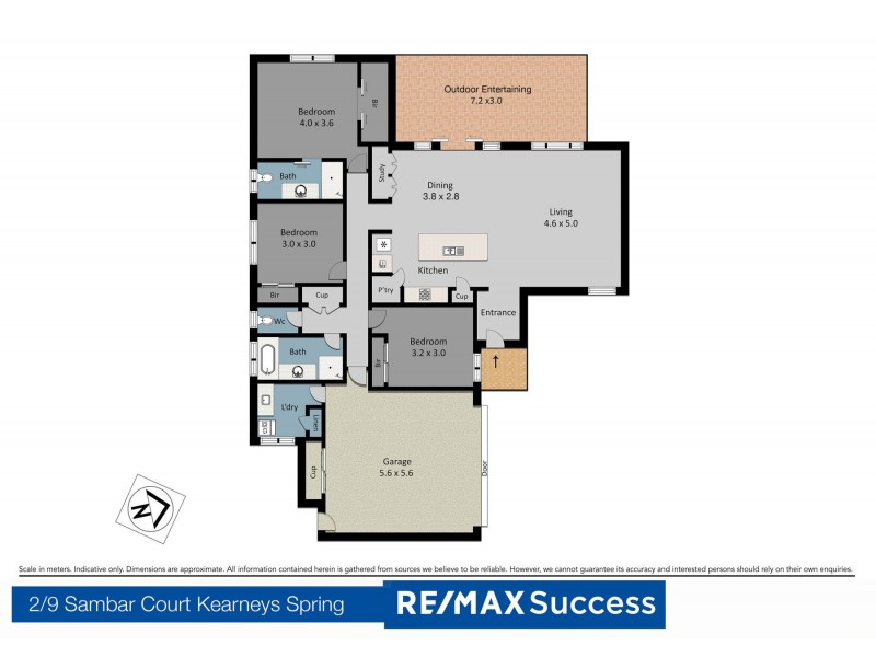 2/9 Sambar Court, Kearneys Spring QLD 4350 Floorplan