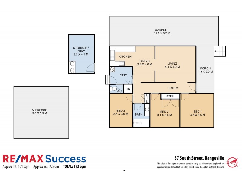 37 South Street, Rangeville QLD 4350 Floorplan