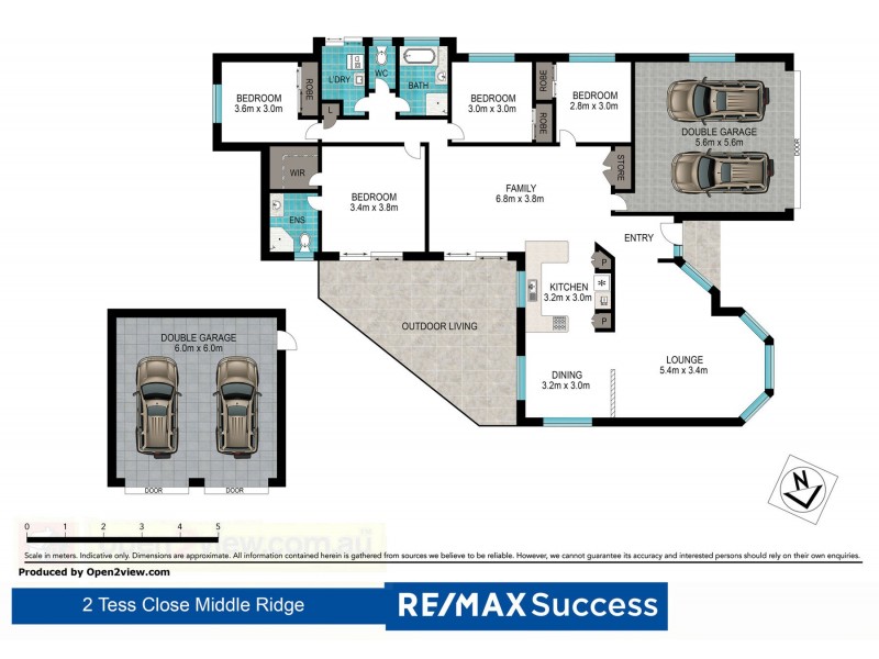 2 Tess Close, Middle Ridge QLD 4350 Floorplan