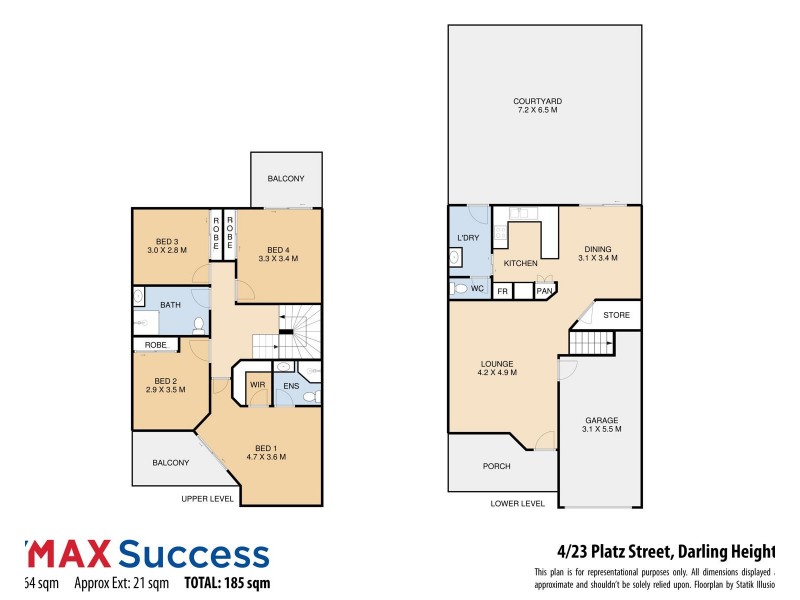 4/23 Platz Street, Darling Heights QLD 4350 Floorplan