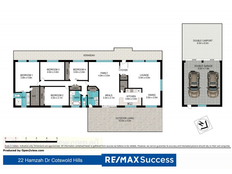 22 Hamzah Drive, Cotswold Hills QLD 4350 Floorplan