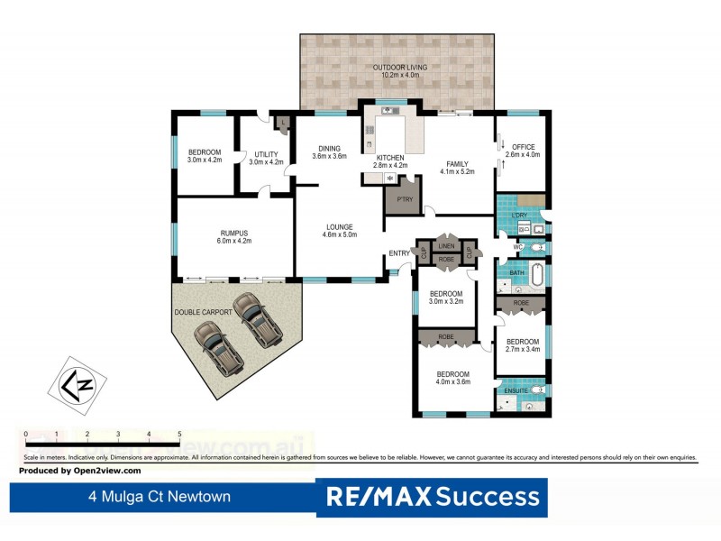 4 Mulga Court, Newtown QLD 4350 Floorplan