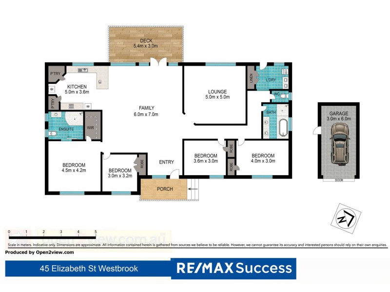 45 Elizabeth Street, Westbrook QLD 4350 Floorplan