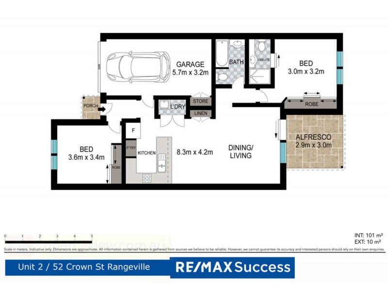 2/52 Crown Street, Rangeville QLD 4350 Floorplan