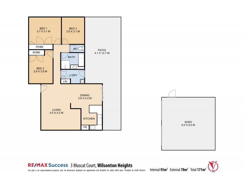 3 Muscat Court, Wilsonton Heights QLD 4350 Floorplan