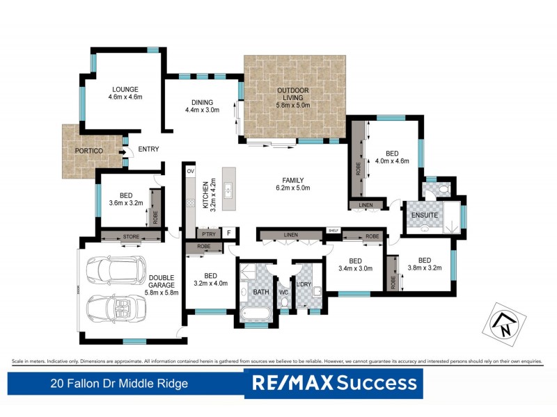 20 Fallon Drive, Middle Ridge QLD 4350 Floorplan