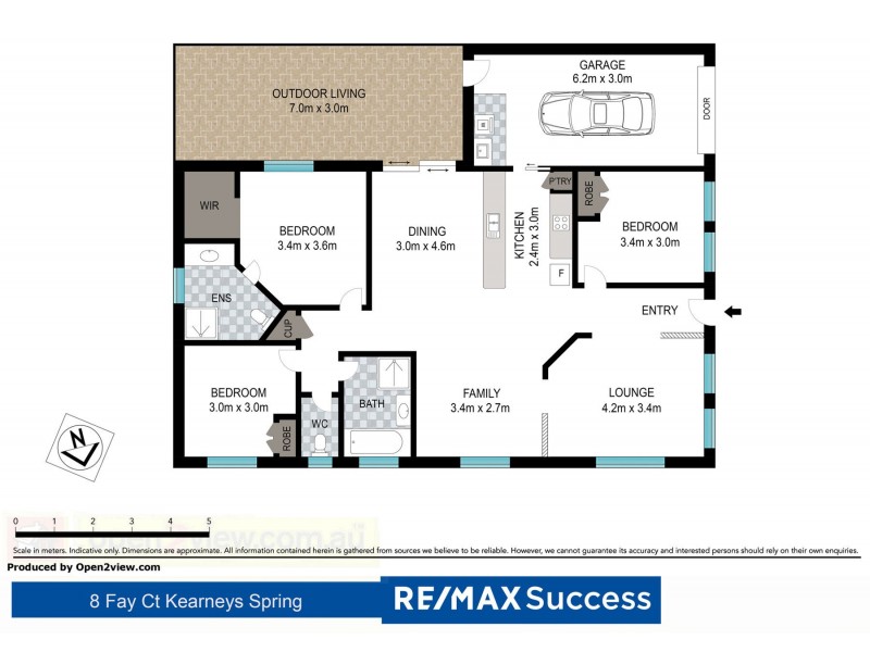 8 Fay Court, Kearneys Spring QLD 4350 Floorplan