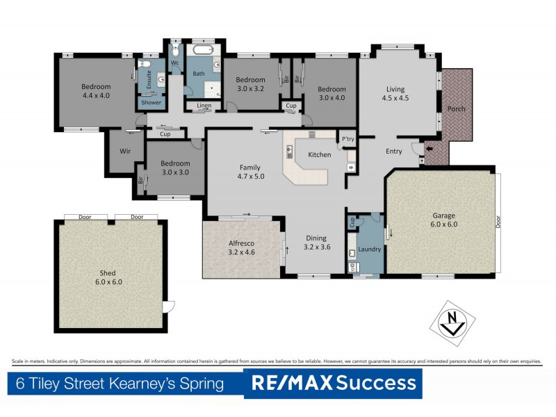 6 Tiley Street, Kearneys Spring QLD 4350 Floorplan
