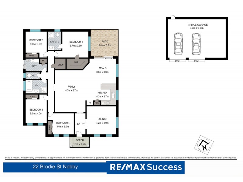 22 Brodie Street, Nobby QLD 4360 Floorplan