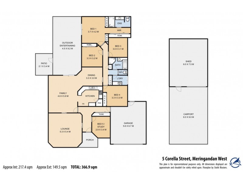 5 Corella Street, Meringandan West QLD 4352 Floorplan