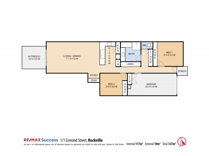 1/1 Esmond Street, Rockville QLD 4350 Floorplan