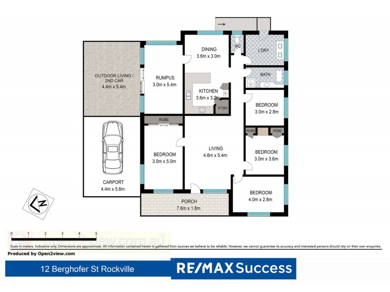 12 Berghofer Street, Rockville QLD 4350 Floorplan