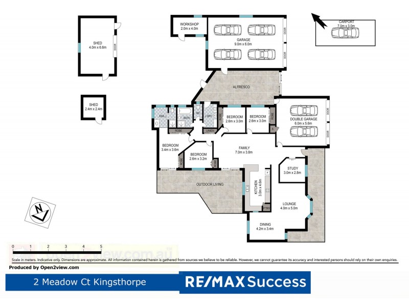 2 Meadow Court, Kingsthorpe QLD 4400 Floorplan