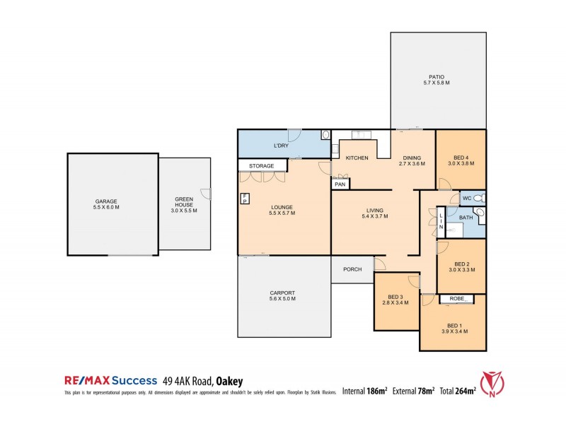 49 4AK Road, Oakey QLD 4401 Floorplan