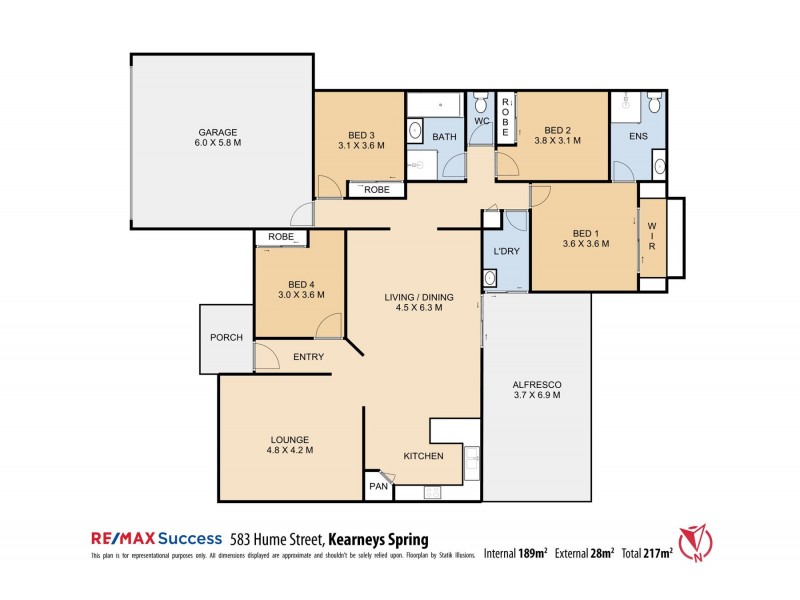 583 Hume Street, Kearneys Spring QLD 4350 Floorplan