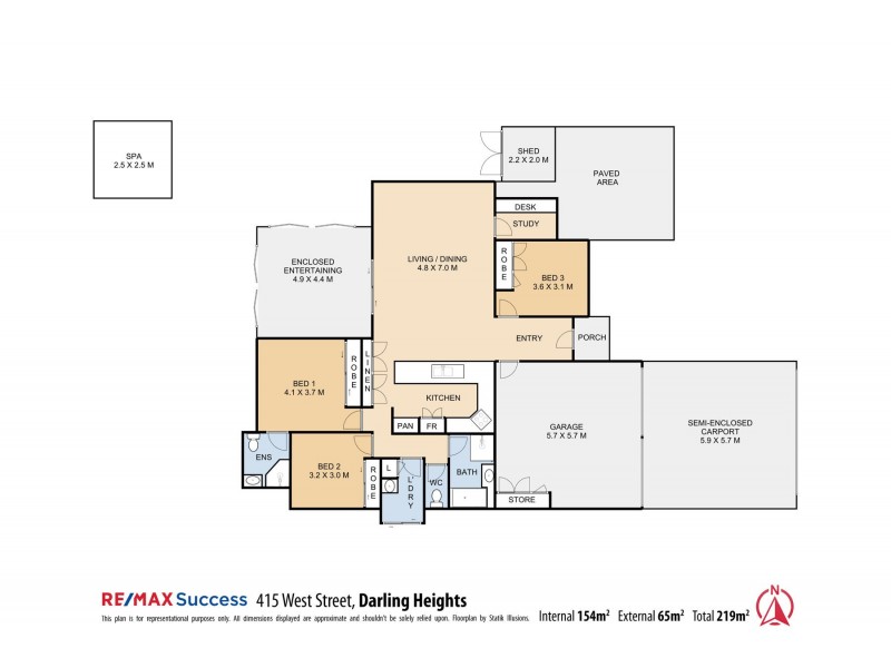 415 West Street, Darling Heights QLD 4350 Floorplan