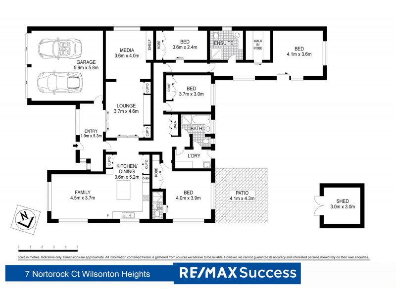 7 Nortorock Court, Wilsonton QLD 4350 Floorplan