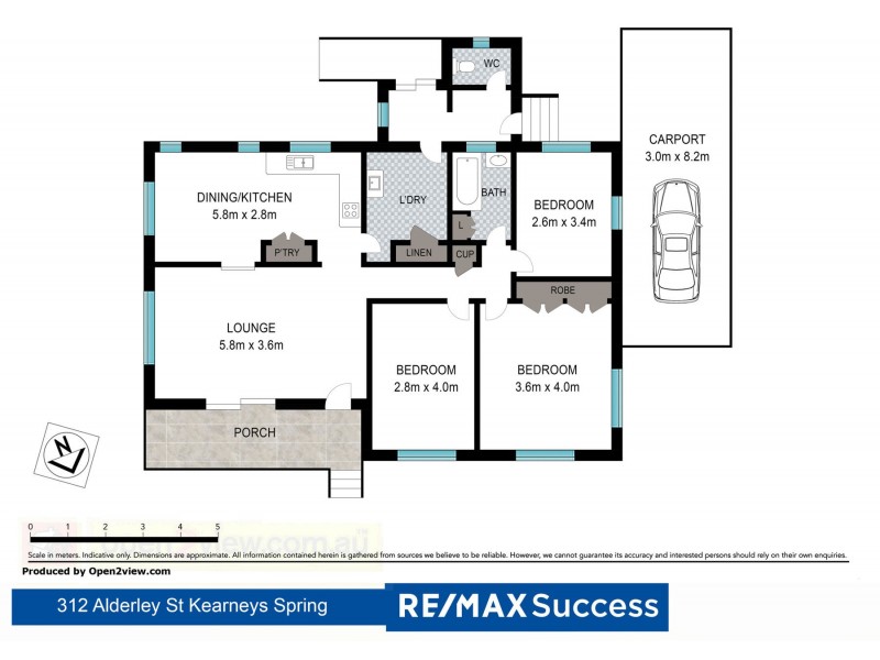 312 Alderley Street, Kearneys Spring QLD 4350 Floorplan