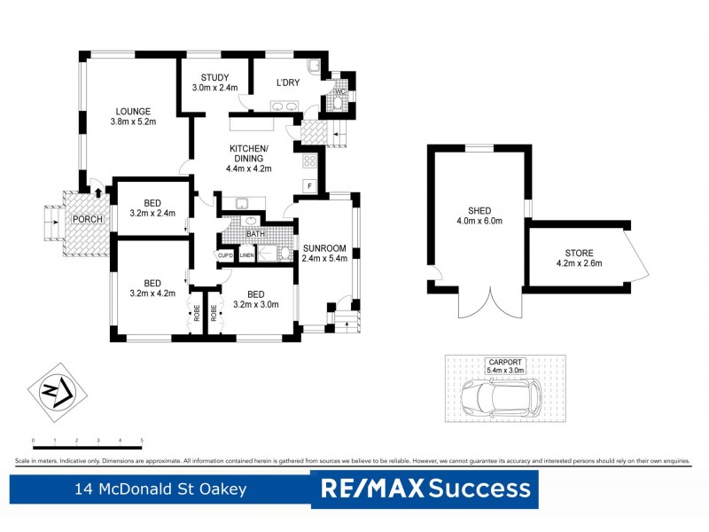 14 McDonald Street, Oakey QLD 4401 Floorplan