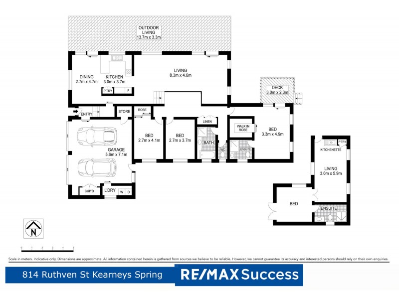 814 Ruthven Street, Kearneys Spring QLD 4350 Floorplan