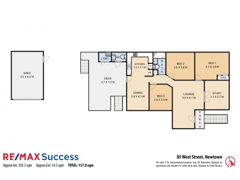 85 West Street, Newtown QLD 4350 Floorplan