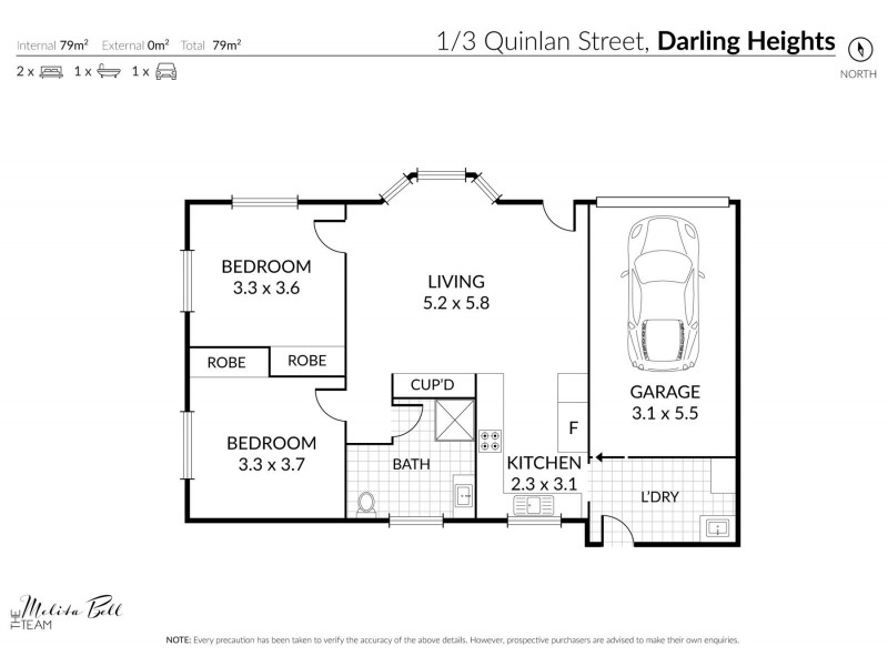 1/3 Quinlan Court, Darling Heights QLD 4350 Floorplan
