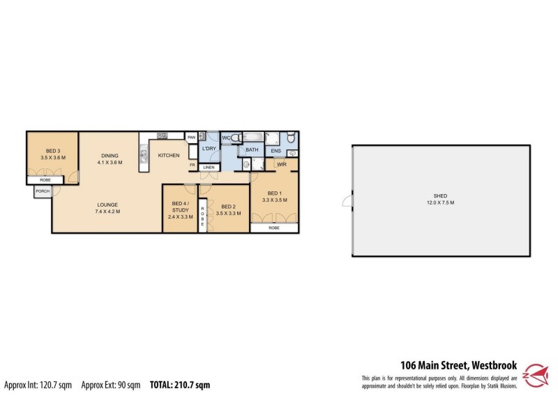 106 Main Street, Westbrook QLD 4350 Floorplan
