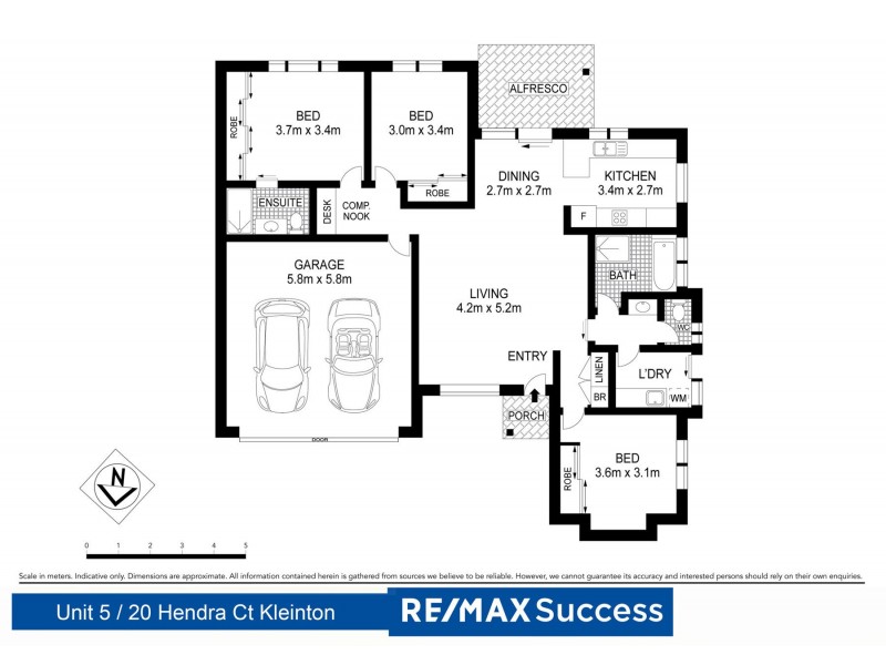 5/20 Hendra Court, Kleinton QLD 4352 Floorplan