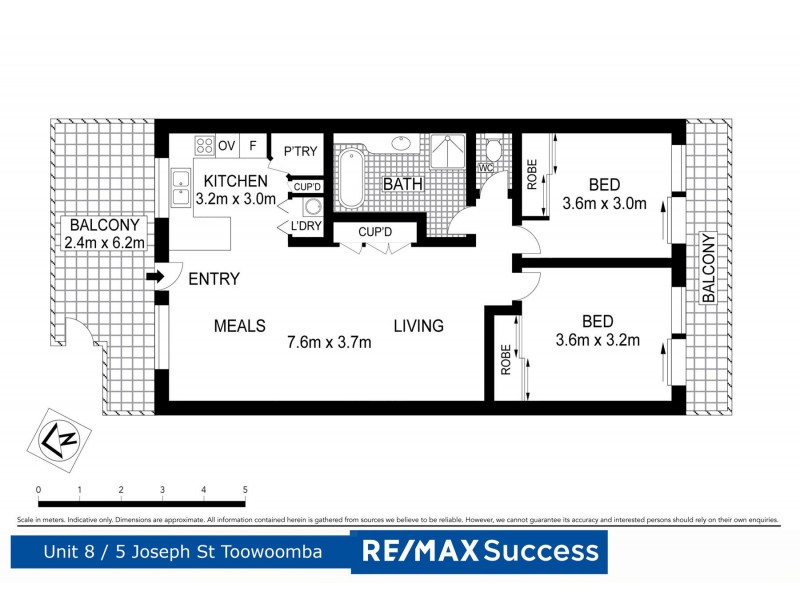 8/5 Joseph Street, Toowoomba QLD 4350 Floorplan