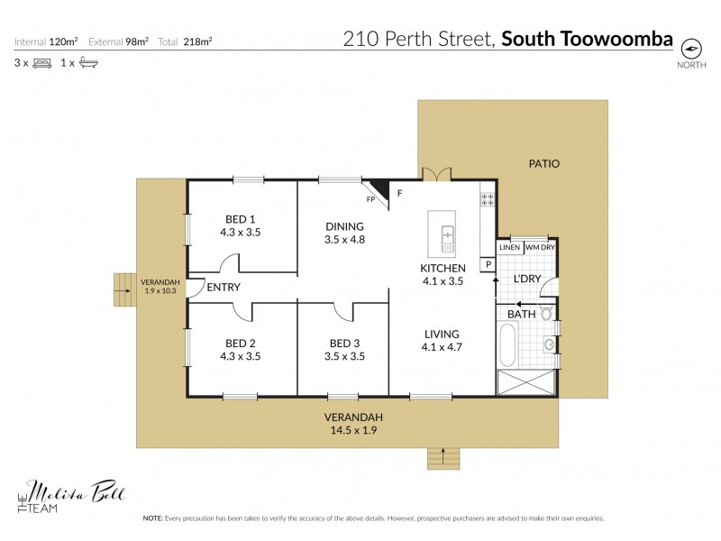 210 Perth Street, South Toowoomba QLD 4350 Floorplan