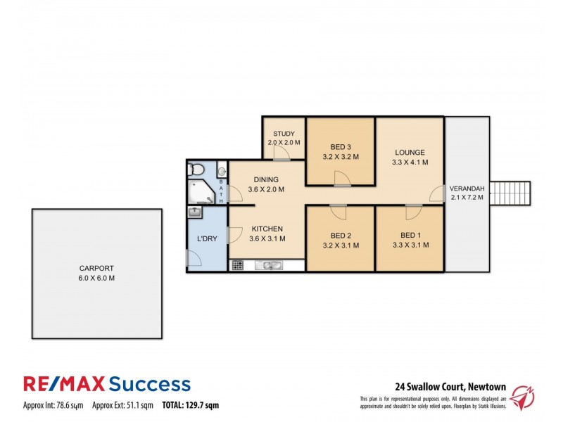 24 Swallow Court, Newtown QLD 4350 Floorplan