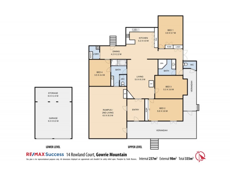 14 Rowland Court, Gowrie Mountain QLD 4350 Floorplan