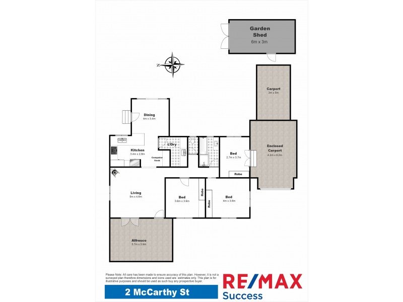 2 McCarthy Street, Newtown QLD 4350 Floorplan