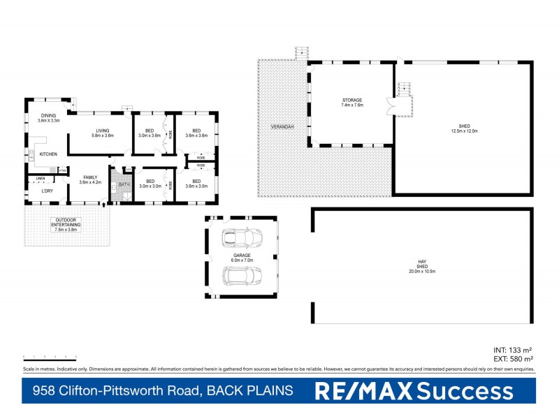 958 Clifton-Pittsworth Road, Back Plains QLD 4361 Floorplan