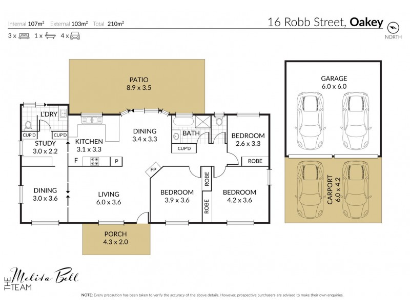 16 Robb Street, Oakey QLD 4401 Floorplan