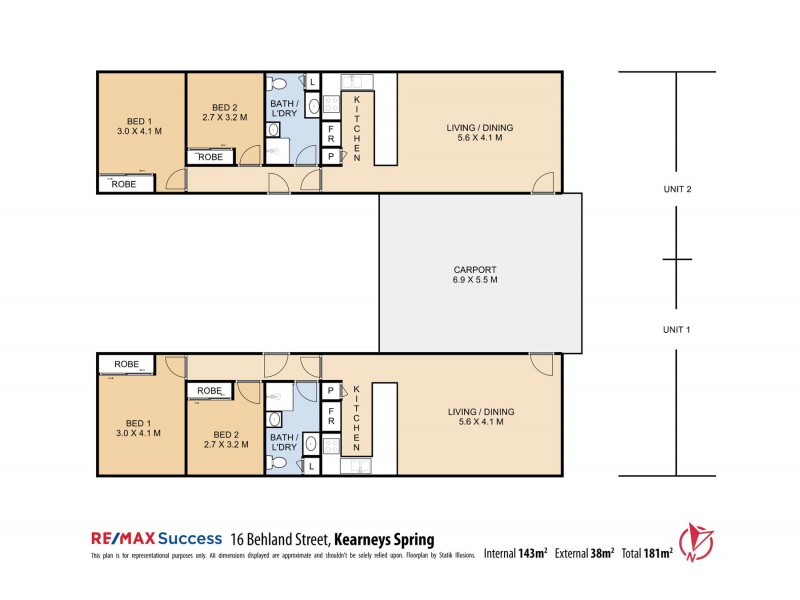 16 Behland Street, Kearneys Spring QLD 4350 Floorplan