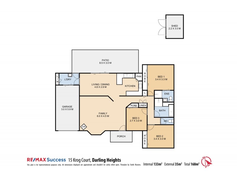 15 Krog Court, Darling Heights QLD 4350 Floorplan